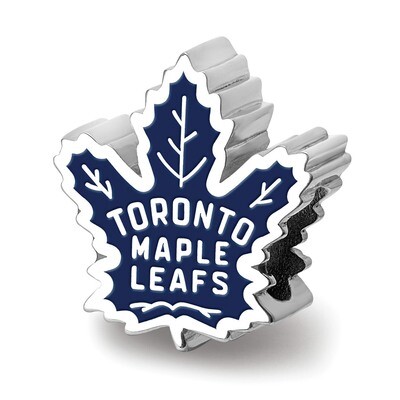 Toronto Maple Leafs Toronto Maple Leafs on Maple Leaf Enameled Extrude Sterling Silver SS500MLE, MP…