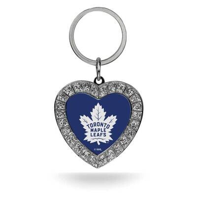 NHL Toronto Maple Leafs Rhinestone Heart Key Ring GC7985, MPN: GC7985, 94746940522