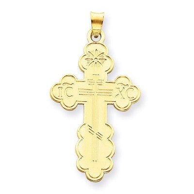 Eastern Orthodox Cross Pendant 14k Gold XR570, MPN: XR570, 883957528601