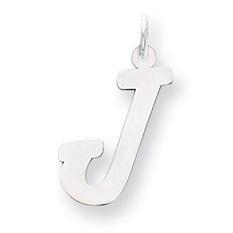Large Script Initial J Charm 14k white Gold YC663J, MPN: YC663J, 883957030579