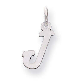 Small Script Initial J Charm 14k white Gold YC659J, MPN: YC659J, 191101634895