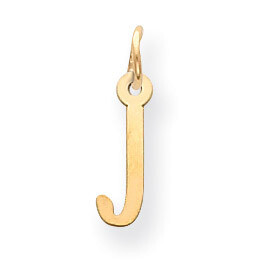 Initial J Charm 14k Gold Small Slanted Block YC644J, MPN: YC644J, 886774136349