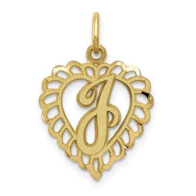 Initial J Charm 10k Gold 10C568J, MPN: 10C568J,