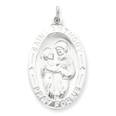 Saint Anthony Medal Sterling Silver QC3579, MPN: QC3579, 886774108551