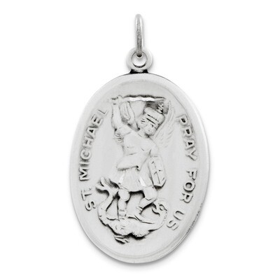 Saint Michael Medal Sterling Silver QC3615, MPN: QC3615, 883957283579
