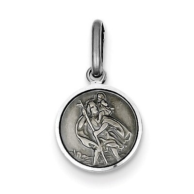 Saint Christopher Medal Sterling Silver QC3537, MPN: QC3537, 886774108193