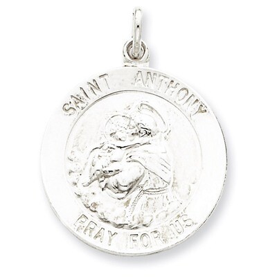 Saint Anthony Medal Sterling Silver QC5706, MPN: QC5706, 191101183744