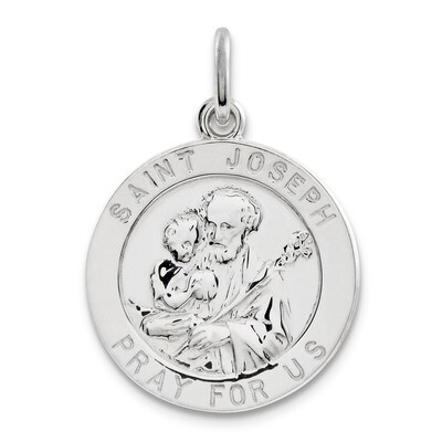 Saint Joseph Medal Sterling Silver QC5682, MPN: QC5682, 191101183584