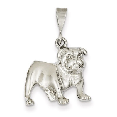 Bulldog Pendant 14k White Gold WCH95, MPN: WCH95, 886774119977