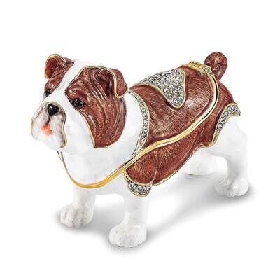 Mac English Bulldog Trinket Box Bejeweled BJ4072, MPN: BJ4072, 191101909559