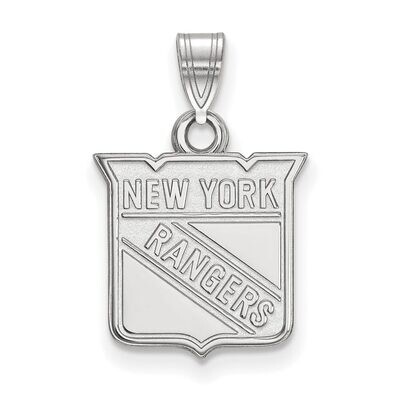 New York Rangers Small Pendant 14k White Gold 4W002RNG, MPN: 4W002RNG, 886774736334