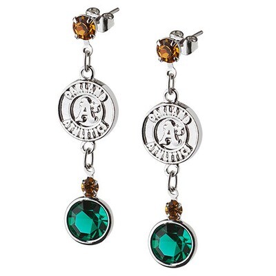 Oakland Athletics Crystal Logo Pair of Earrings ATH065ER-CR