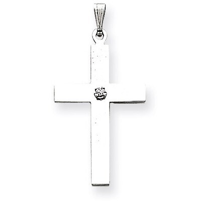 0.02ct. Diamond Cross Pendant 14k White Gold XWR40, MPN: XWR40, 883957451527