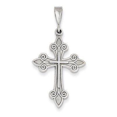 Cross Pendant 14k White Gold K374, MPN: K374, 883957247472
