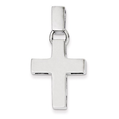 Modern Cross Pendant 14k White Gold K365, MPN: K365, 883957265711