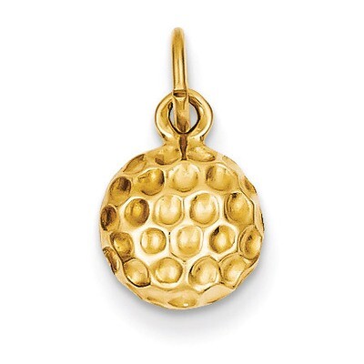 Golf Ball Charm 14k Gold C40, MPN: C40, 883957860176
