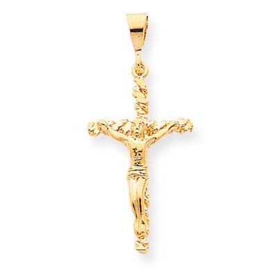 Solid Polished Crucifix Pendant 10k Gold 10C81, MPN: 10C81, 886774085043