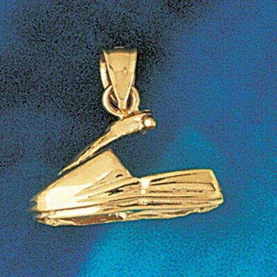Dazzlers Jewelry Jet Ski Waverunner Pendant Necklace Charm Bracelet in Yellow, White or Rose Gold 1…
