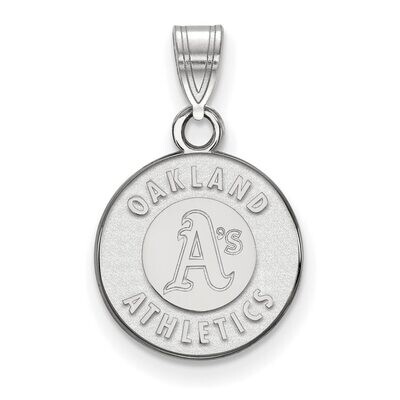 Oakland Athletics Small Pendant 14k White Gold 4W002ATH, MPN: 4W002ATH, 886774826097