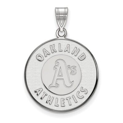 Oakland Athletics Large Pendant 14k White Gold 4W004ATH, MPN: 4W004ATH, 886774830032