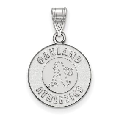 Oakland Athletics Medium Pendant 10k White Gold 1W003ATH, MPN: 1W003ATH, 886774770062