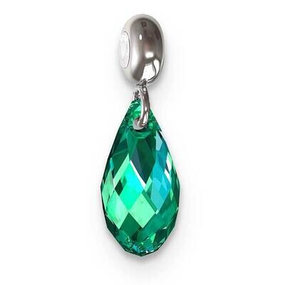 Memi May Teardrop Swarovski Crystal Charm Sterling Silver Rhodium-plated ME151MAY-SS, MPN: ME151MAY…