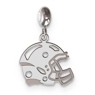 Memi Football Helmet Charm Sterling Silver Rhodium-plated ME187-SS, MPN: ME187-SS,