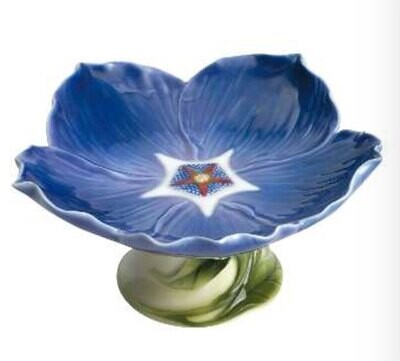 Franz Porcelain Periwinkle Compote Bowl FZ01277, MPN: FZ01277,