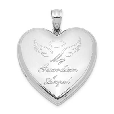 Guardian Angel Ash Holder Heart Locket Sterling Silver Rhodium-plated QLS1000, MPN: QLS1000, 886774…