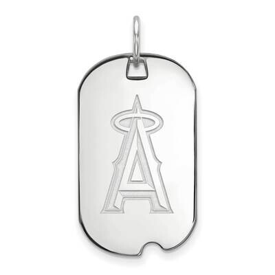 MLB Los Angeles Angels Small Dog Tag Pendant Sterling Silver Rhodium-plated SS020ANG, MPN: SS020ANG…