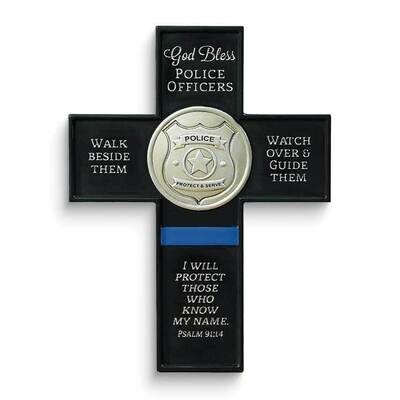 God Bless Police Officers Wall Cross GM24245, MPN: GM24245, 95177571439