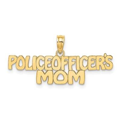 Police officer&#39;S Mom Charm 14k Gold C3100, MPN: C3100, 637218023462