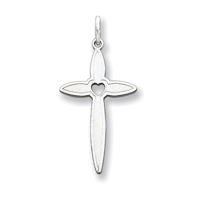 Cross Pendant Laser Designed Sterling Silver QXR185, MPN: QXR185, 883957516790