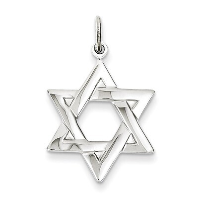 Star of David Charm Sterling Silver QC3689, MPN: QC3689, 883957283364