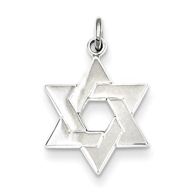 Star of David Charm Sterling Silver QC3688, MPN: QC3688, 886774108810