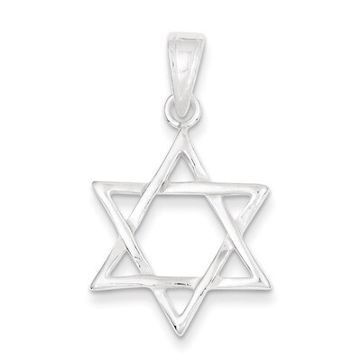 Star of David Charm Sterling Silver QC2887, MPN: QC2887, 883957281599