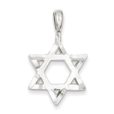 Star of David Charm Sterling Silver QC2821, MPN: QC2821, 883957281339