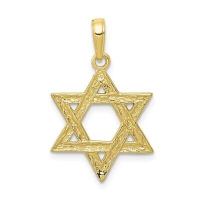 Star of David Pendant 10k Gold 10D3803, MPN: 10D3803,