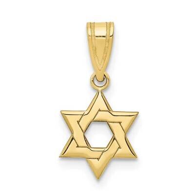 Star of David Pendant 10k Gold 10XR417, MPN: 10XR417,