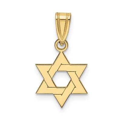 Star of David Pendant 10k Gold 10XR418, MPN: 10XR418,