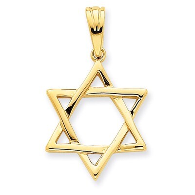 Star of David Pendant 14k Gold K544, MPN: K544, 883957266121