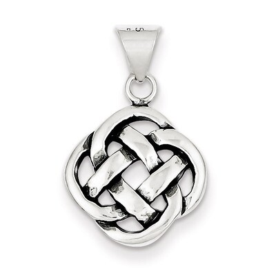 Celtic Knot Pendant Antiqued Sterling Silver QC7007, MPN: QC7007, 883957546896