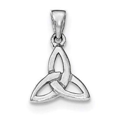 Celtic Trinity Pendant Sterling Silver Rhodium-plated Polished QP4297, MPN: QP4297, 191101367878