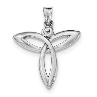 Trinity Celtic Pendant Sterling Silver Rhodium-plated polished QC8180, MPN: QC8180, 191101454660