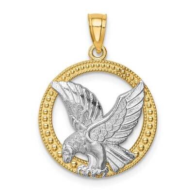 Eagle Pendant 14k Gold Rhodium C4579, MPN: C4579, 196904085578