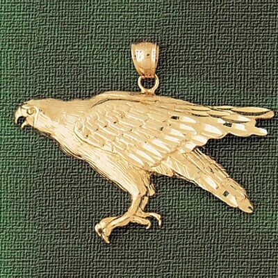 Dazzlers Jewelry Eagle Pendant Necklace Charm Bracelet in Yellow, White or Rose Gold 2816, MPN: DZ-…