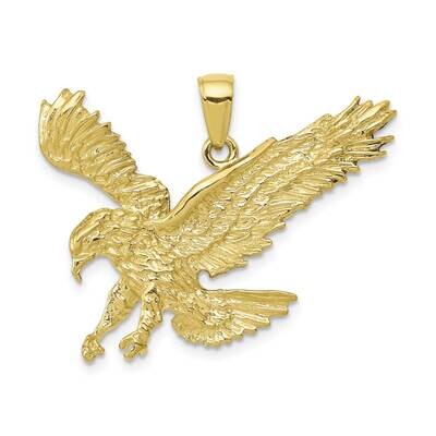 Eagle Landing Pendant 10k Gold Textured 10C3489, MPN: 10C3489,