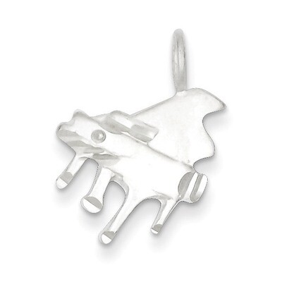 Grand Piano Pendant Diamond-cut Sterling Silver QC4777, MPN: QC4777, 883957572840