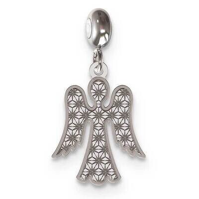 Memi Angel Charm Sterling Silver Rhodium-plated ME200-SS, MPN: ME200-SS,