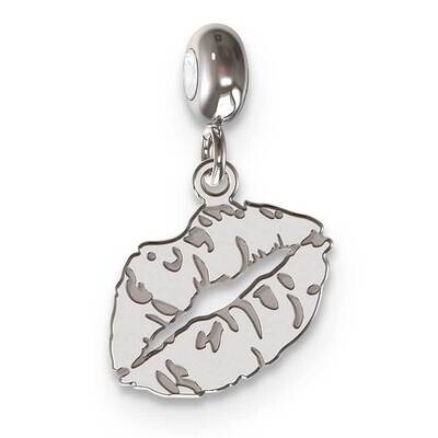 Memi Lips Charm Sterling Silver Rhodium-plated ME160-SS, MPN: ME160-SS,